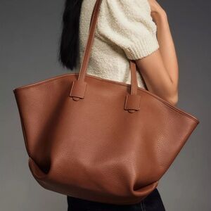 Anthropologie Angular Pebbled Tote